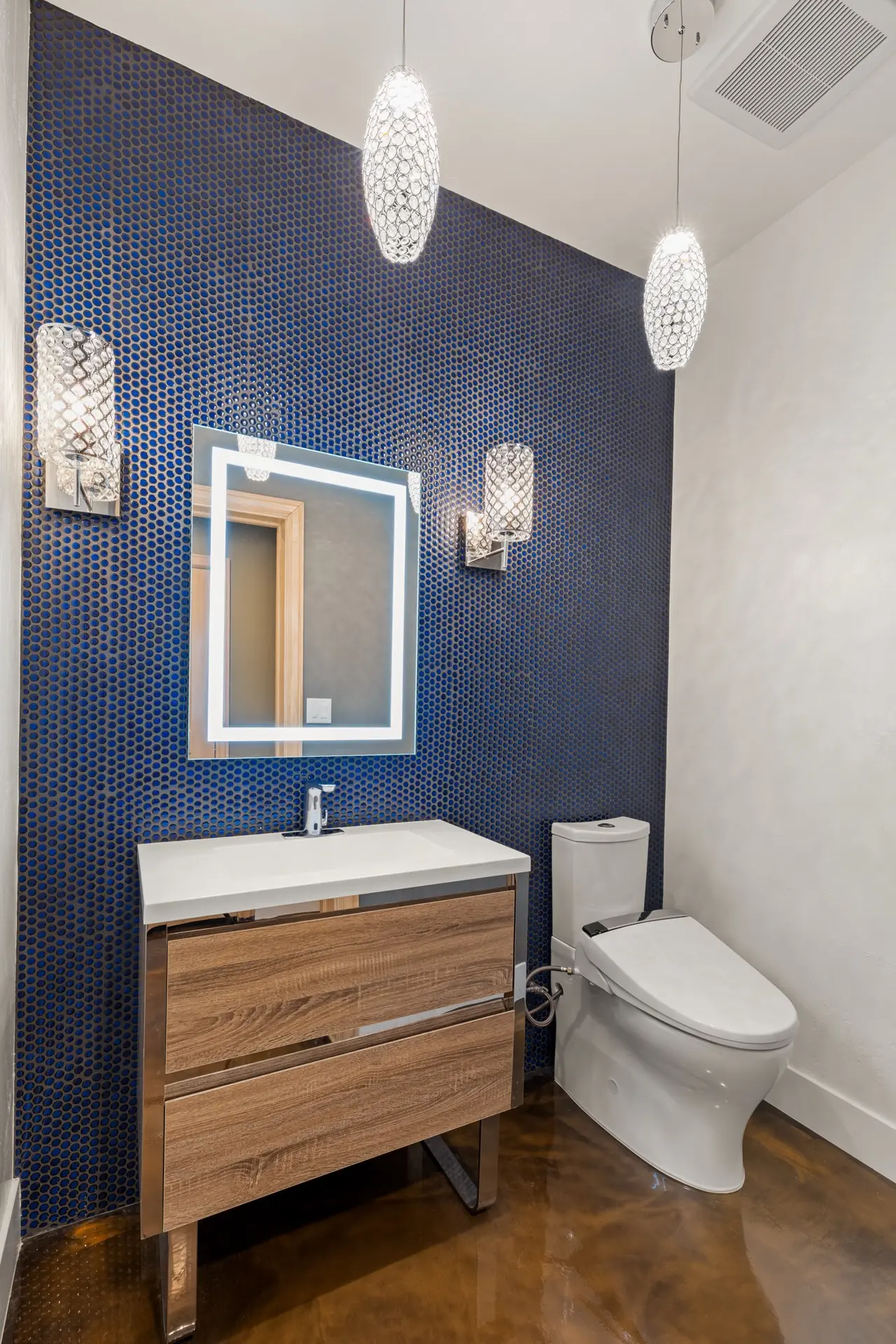 Remodeled powder room