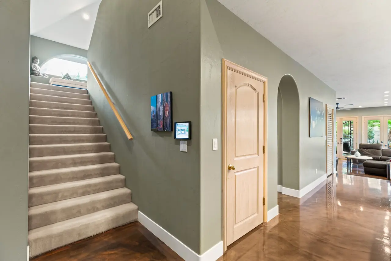Stair to the second floor